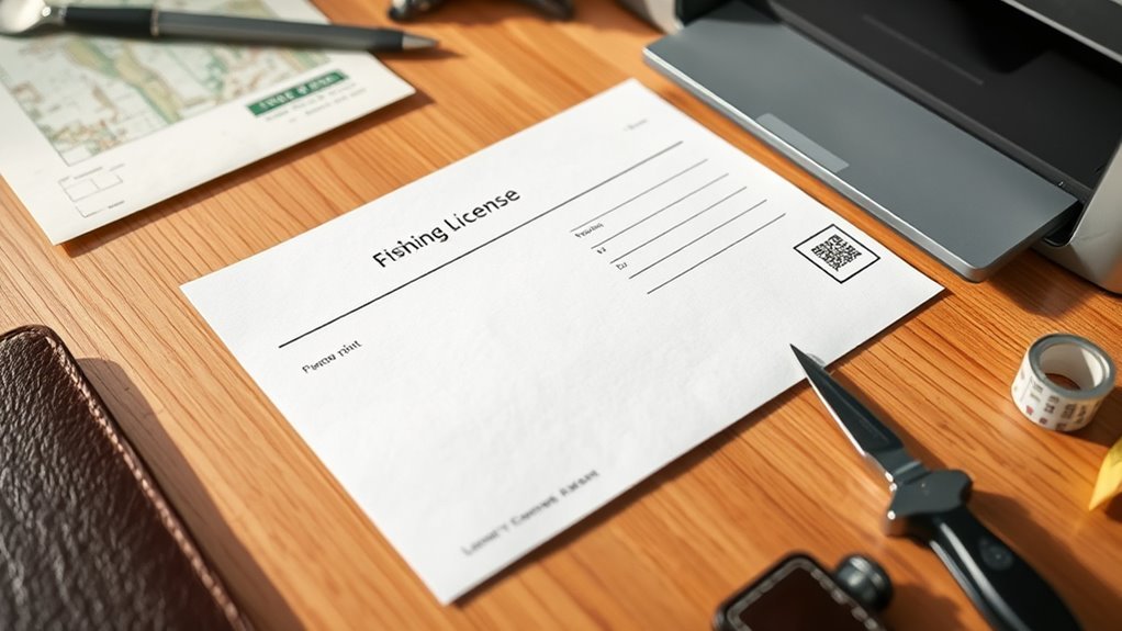 license printing options available