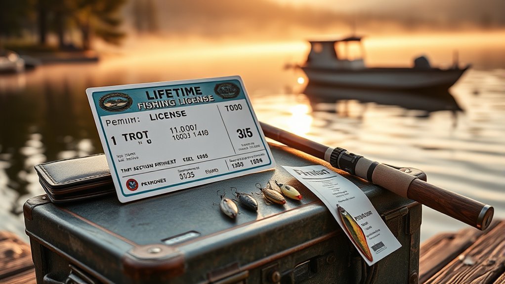 lifetime fishing license add on