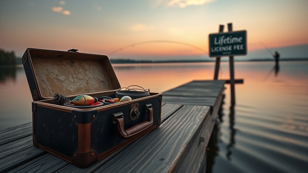 lifetime fishing license costs
