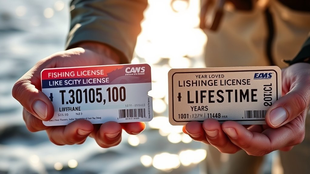 lifetime fishing license costs