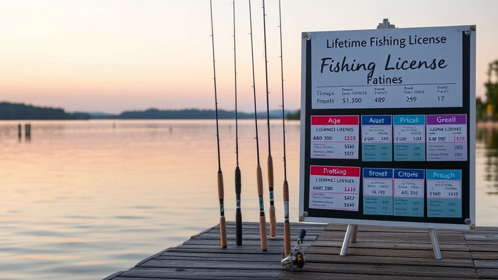 lifetime fishing license pricing