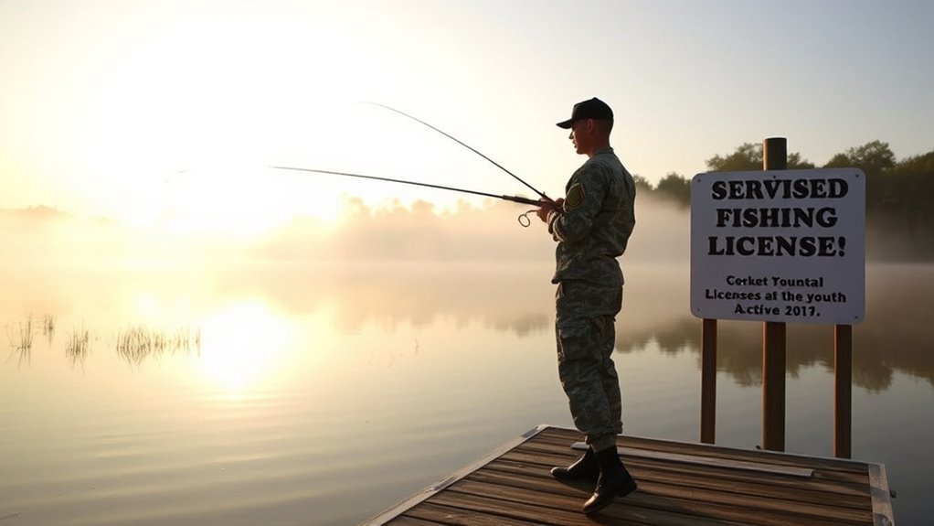 military fishing license benefits