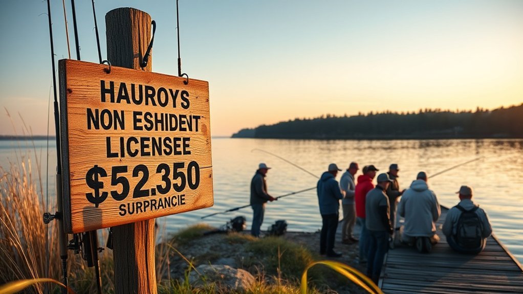 non resident fishing fees apply