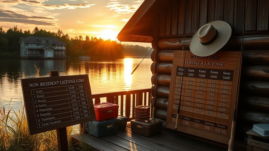 non resident fishing license costs