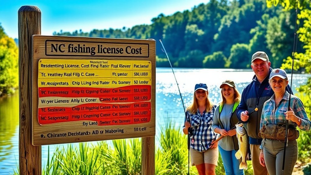 north carolina fishing licenses options