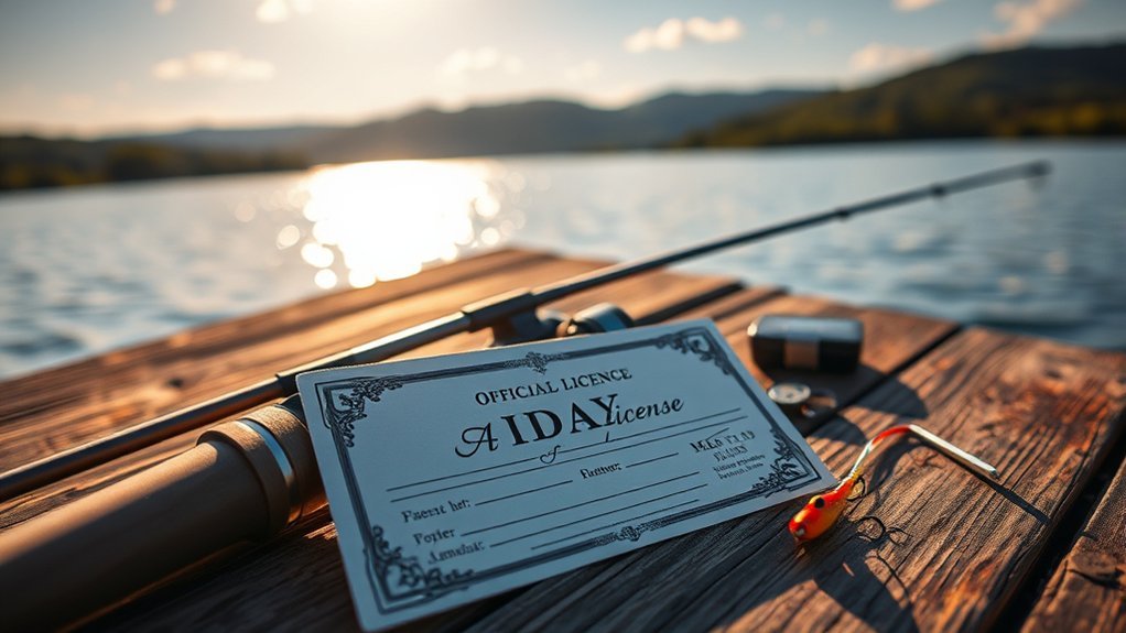 one day fishing license available