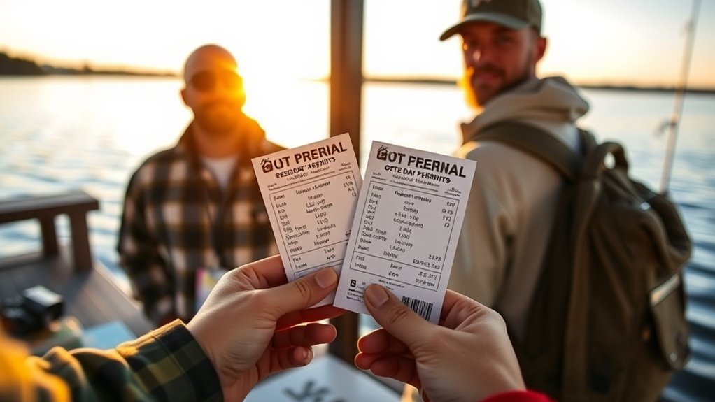 one day fishing license costs