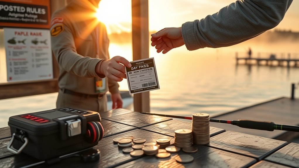 one day fishing license details