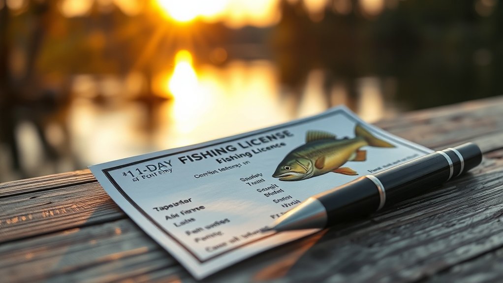 one day fishing license overview