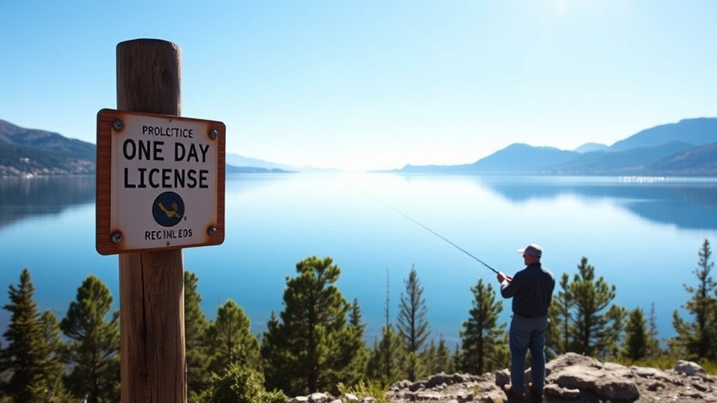 one day fishing license regulations