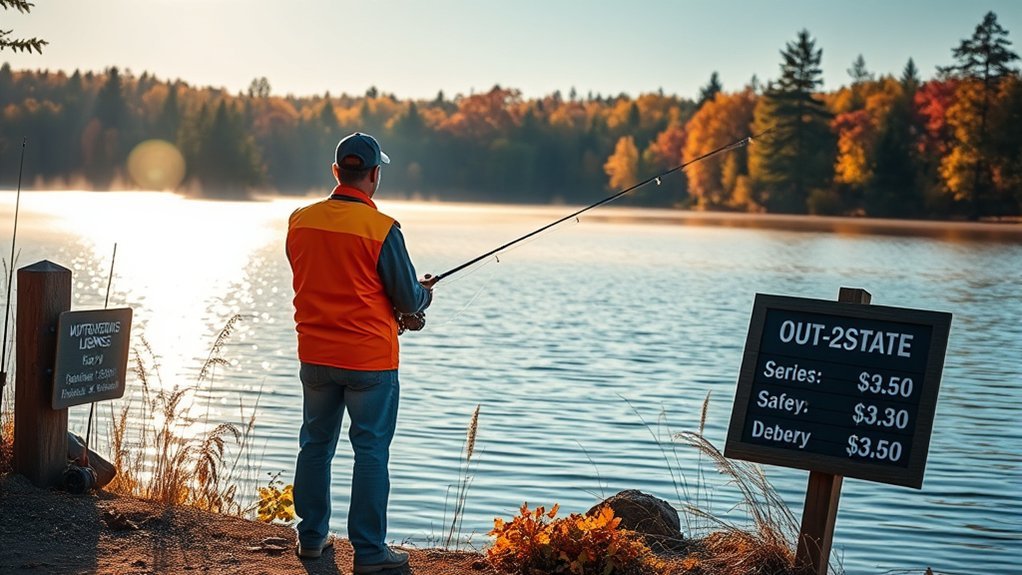 out of state fishing license fees