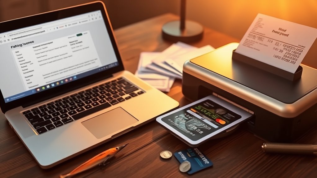 printable fishing license fees