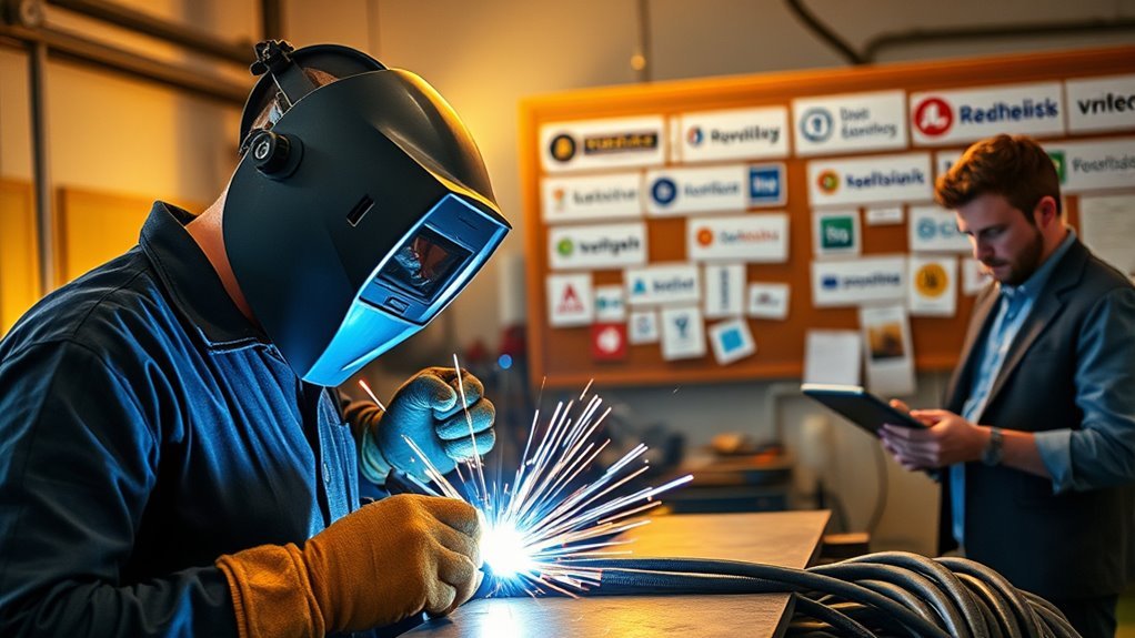 recruit welders through channels
