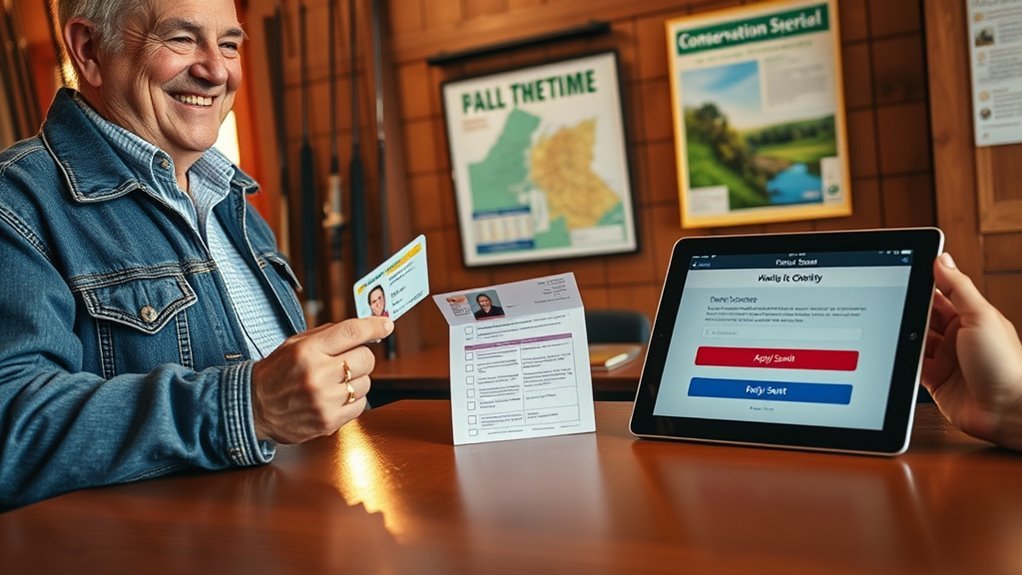 reduced fee fishing license application