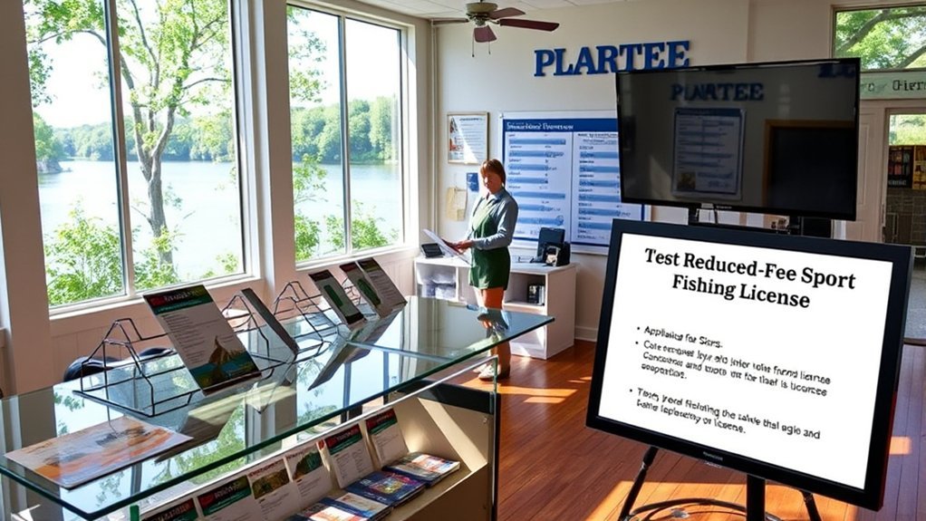 reduced fee fishing license application