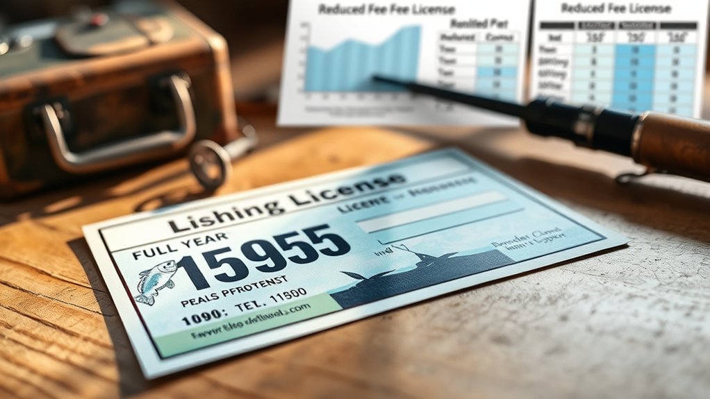 reduced fee fishing licenses available