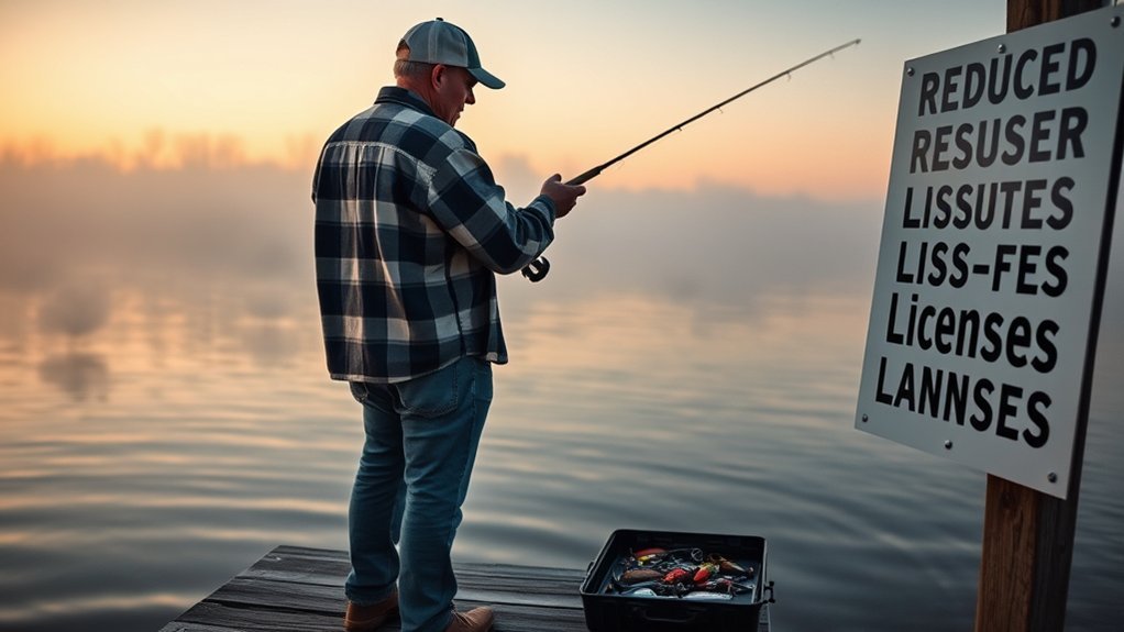 reduced fee fishing licenses eligibility