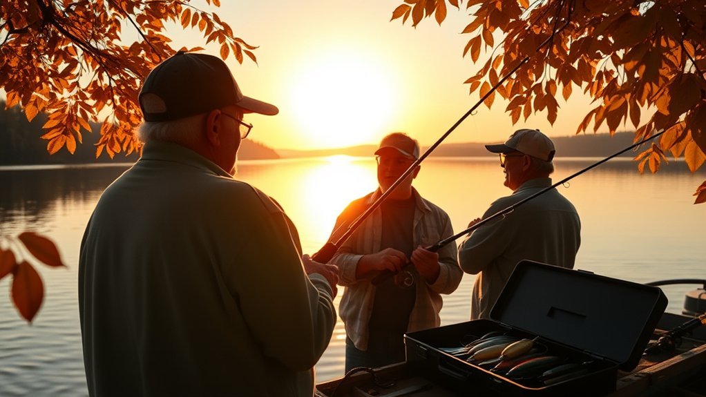 senior anglers connect joyfully