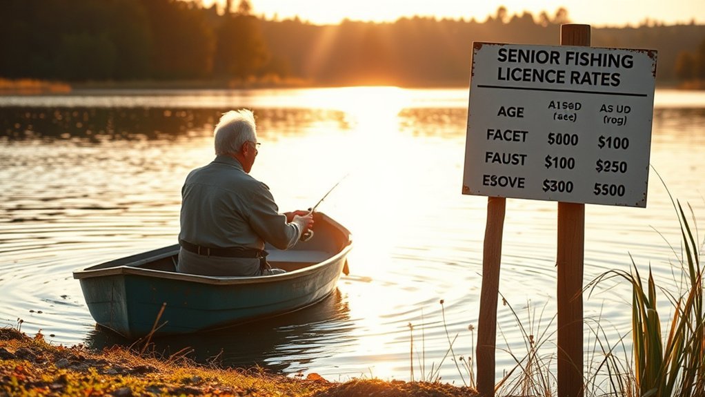 senior fishing license discounts