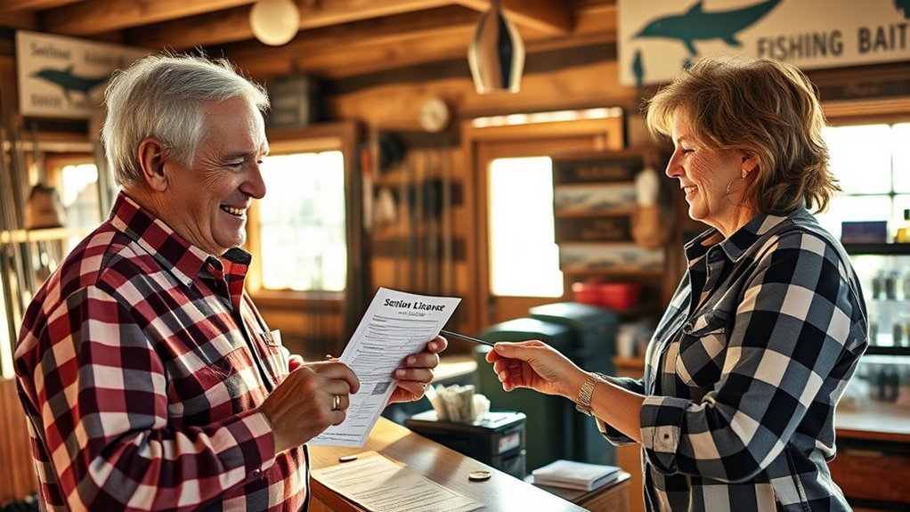 senior fishing license options
