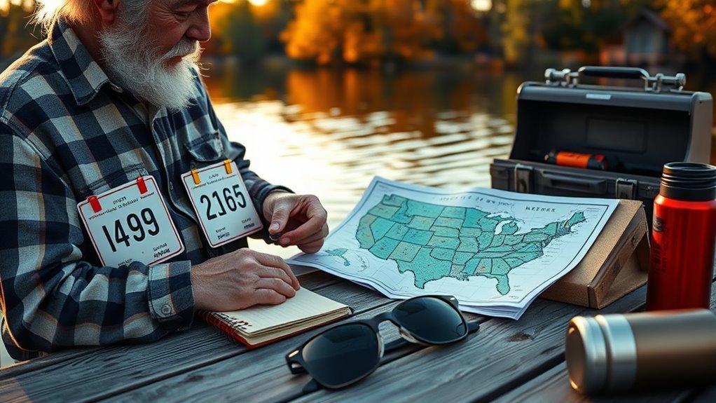 senior fishing rate variations