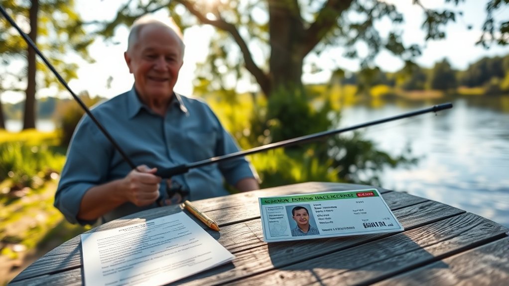 seniors fishing license exemption requirements