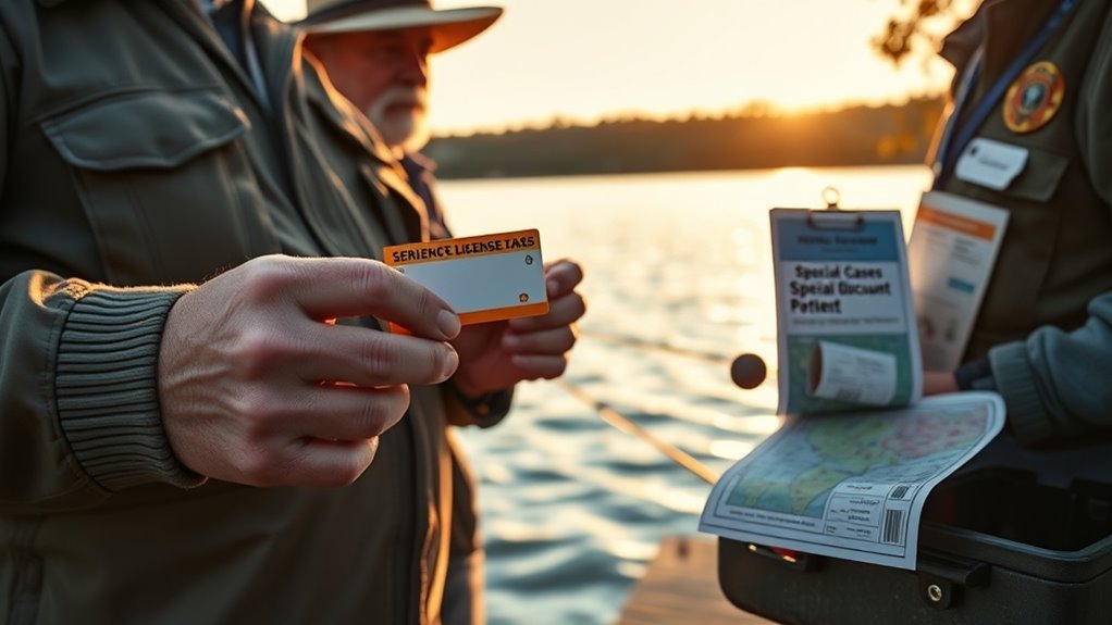 seniors fishing license exemptions