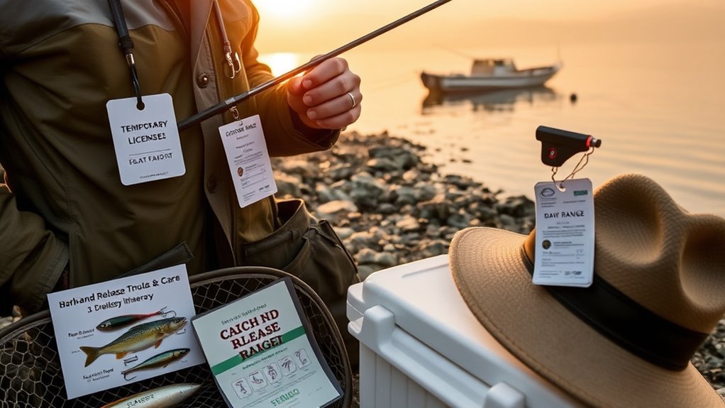 short term fishing access ohio