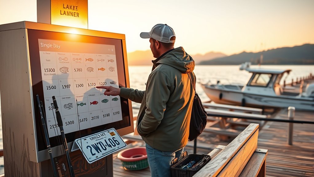 short term fishing license comparison