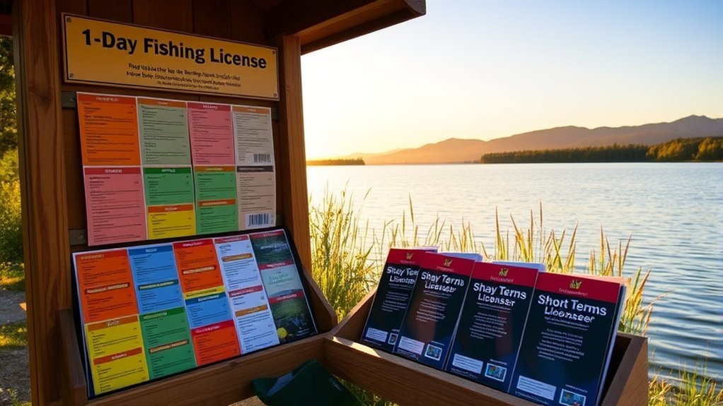 short term fishing license options