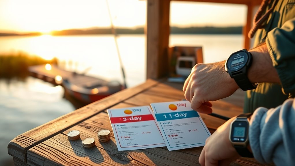 short term fishing license options