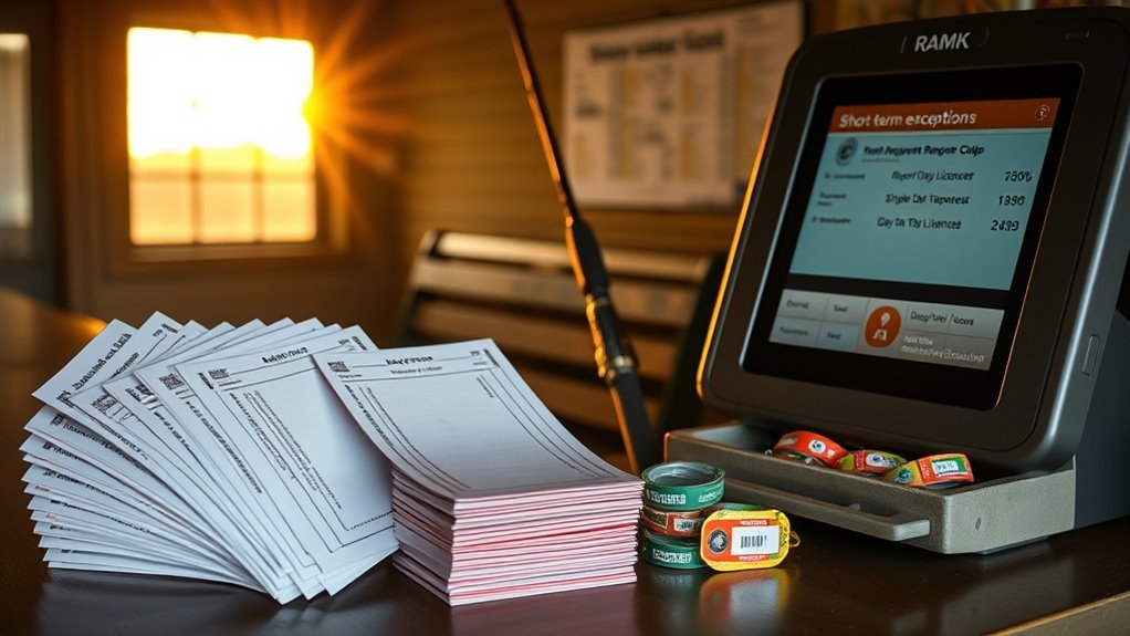 short term fishing license requirements