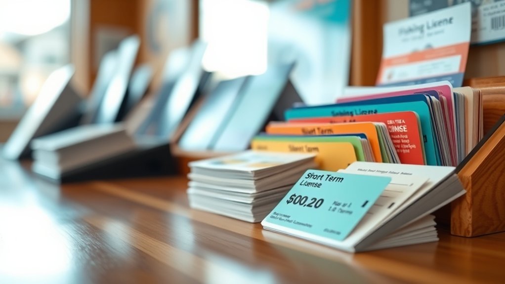 short term fishing licenses available