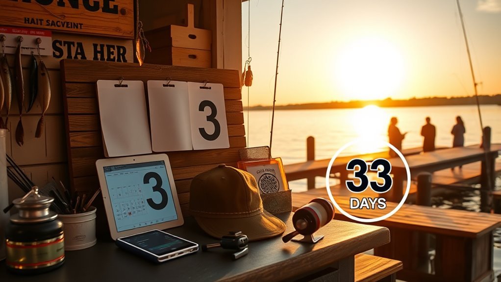 three consecutive fishing days