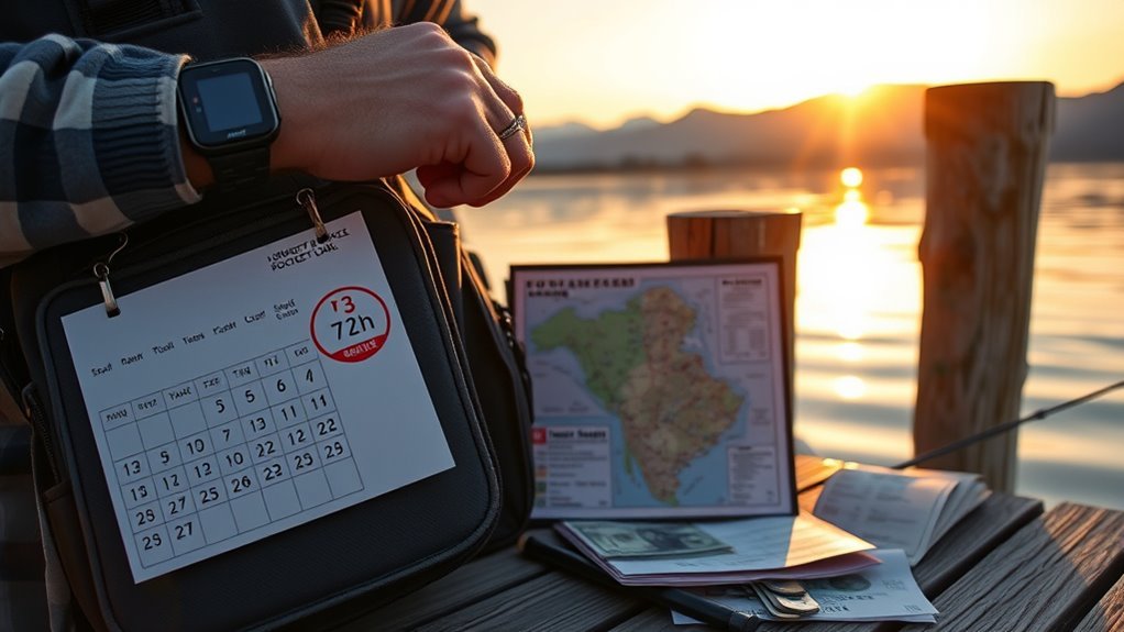 three day fishing license restrictions