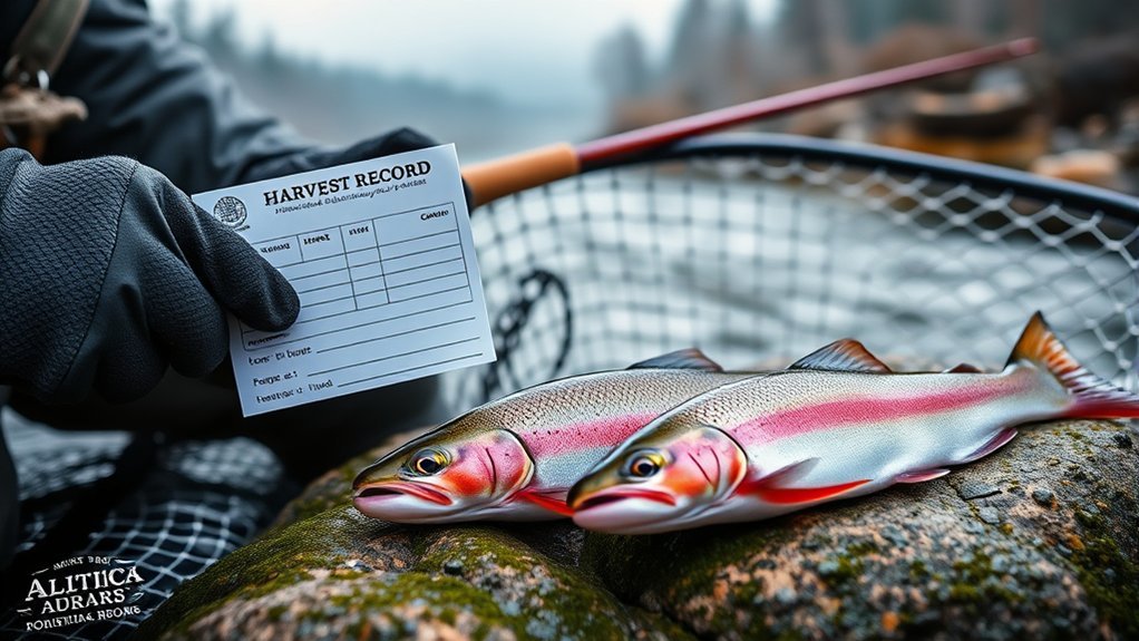 trout harvest record requirements