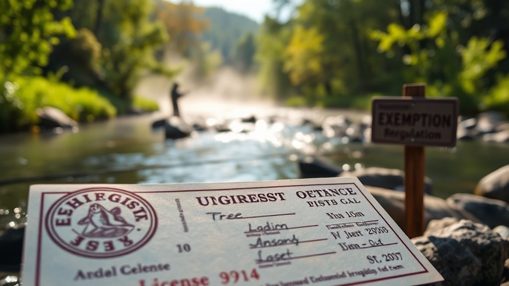 trout stamp fishing exemptions