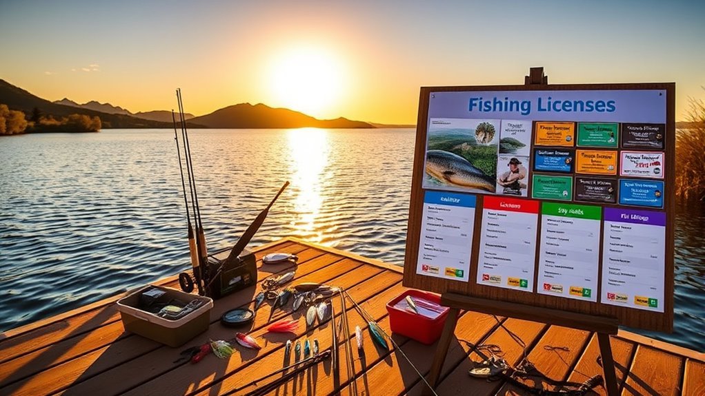 variety of fishing licenses