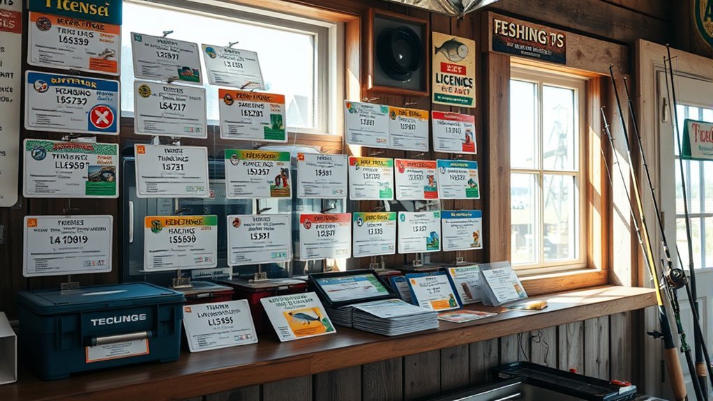 variety of fishing licenses