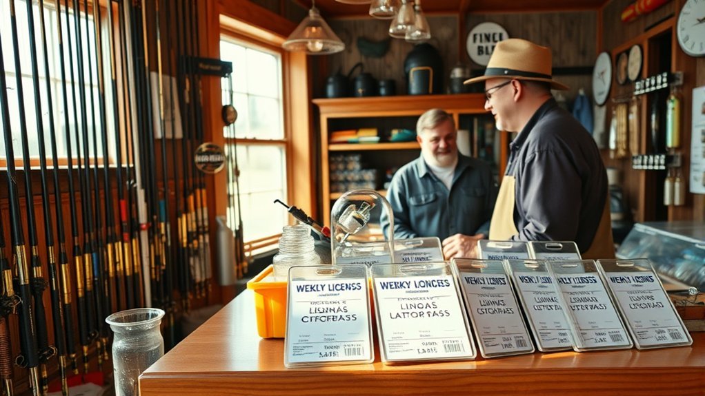 weekly fishing license rates