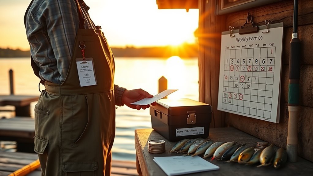 weekly fishing license rates