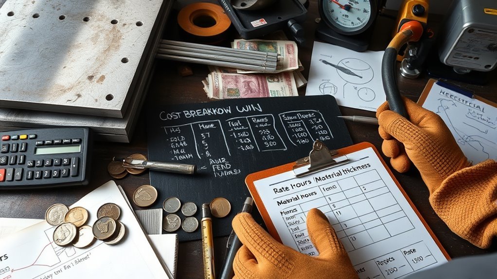 welding cost component breakdown