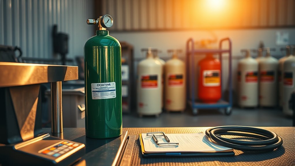 welding oxygen tank filling cost