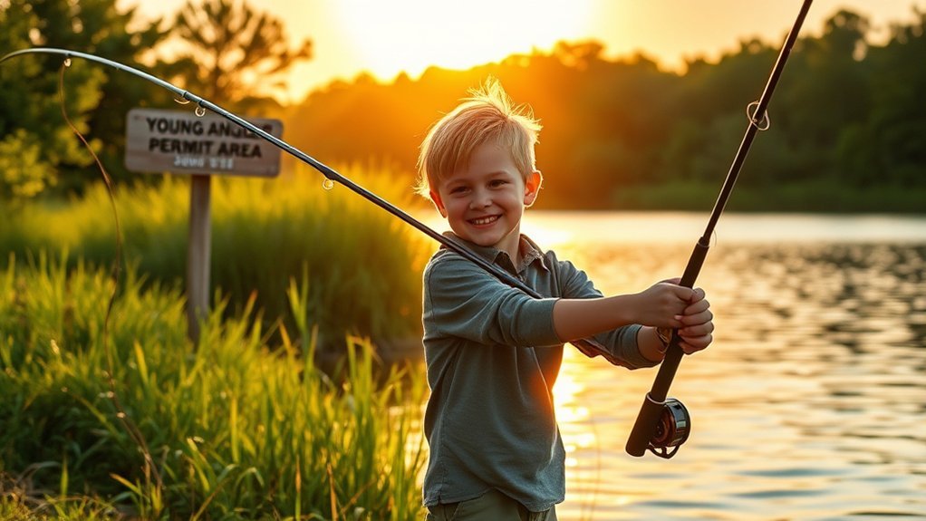 young anglers fishing adventures