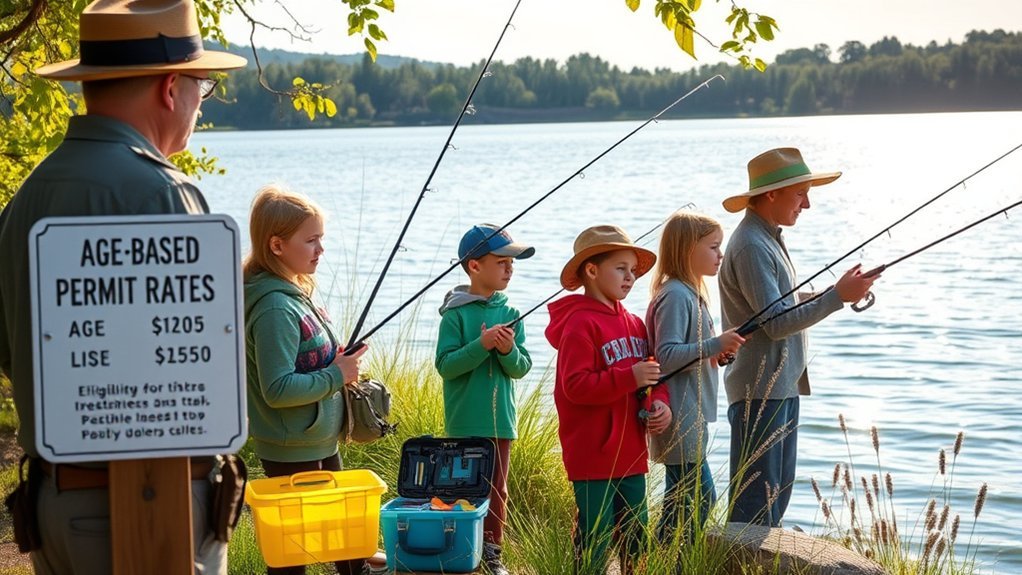 young anglers fishing requirements