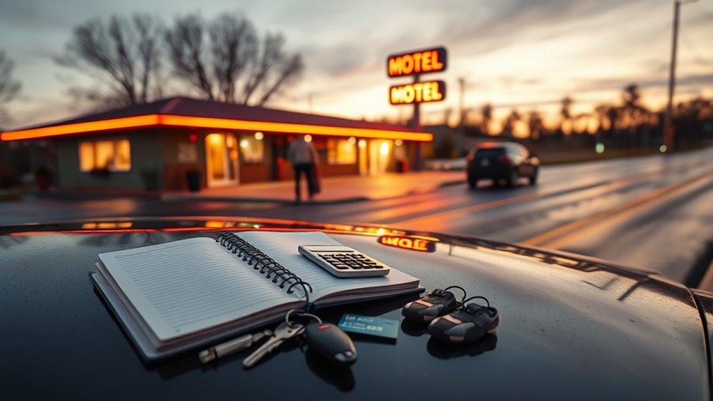 three night motel cost breakdown