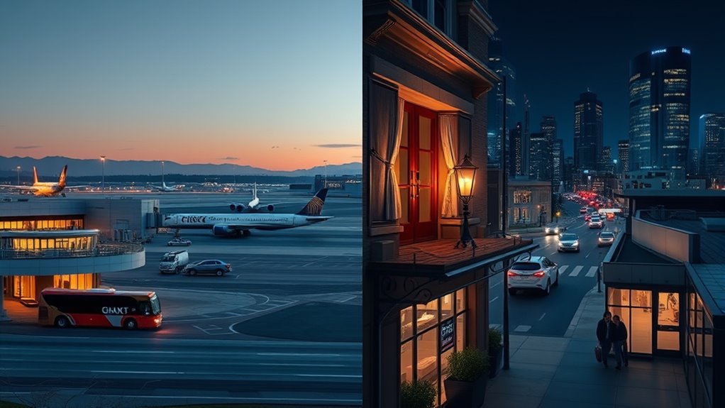 airport vs downtown pricing