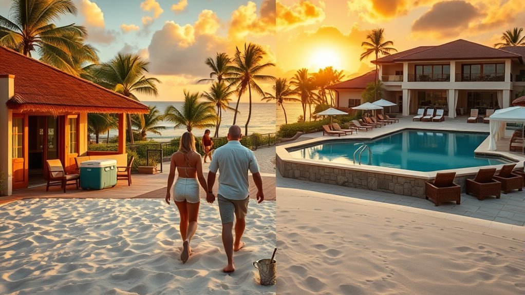 budget vs luxury resorts