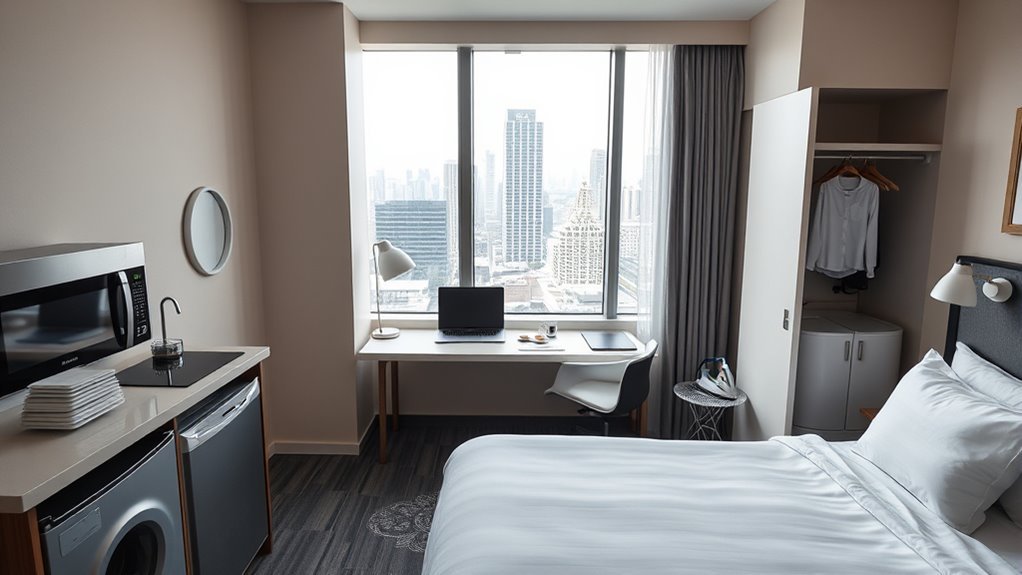 comfortable extended stay amenities