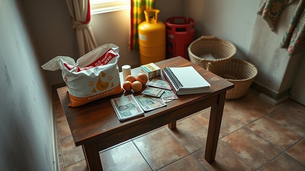 gambia monthly expenses overview